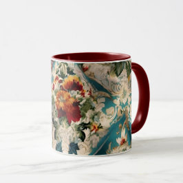 Taza Patrón sinusal floral italiano