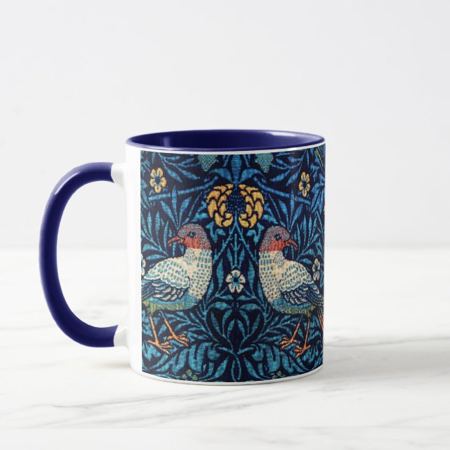 Taza Patrón textil de aves de William Morris (Izquierda)