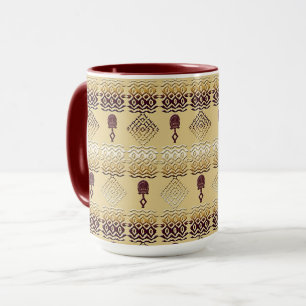 Taza patrón tribal africano étnico