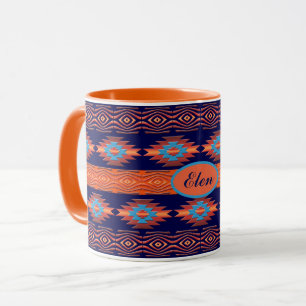 Taza Patrón tribal étnico del suroeste.