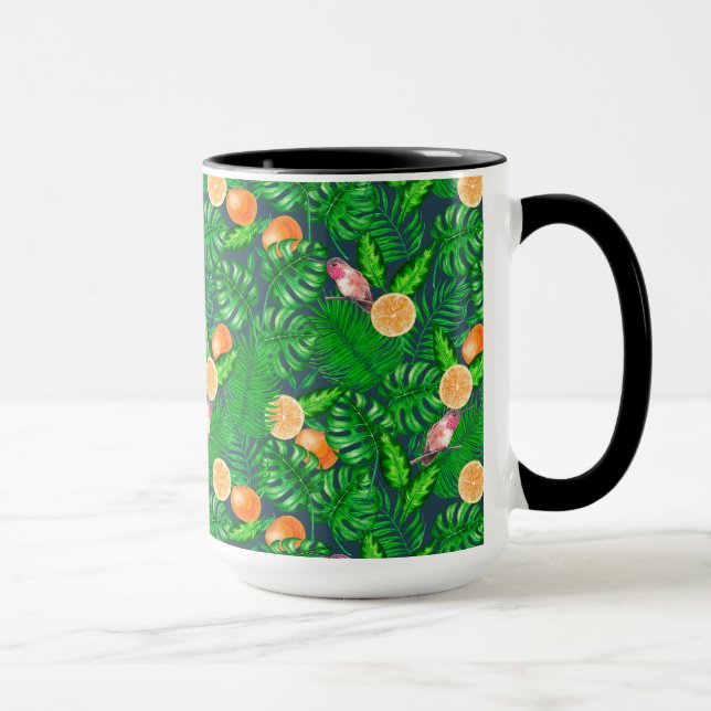 Taza Patrón tropical, colibríes (Derecha)