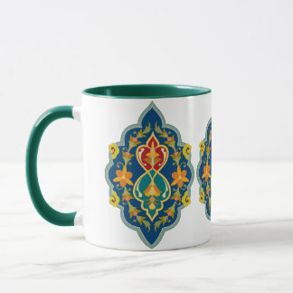 Taza Patrón turco antiguo persa 7-Tone V2 Café