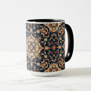 Taza Patrón Vintage Antiguo Persa Oriental Turco