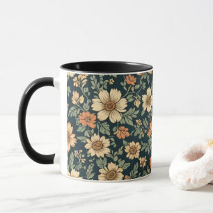 Taza Patrón vintage floral