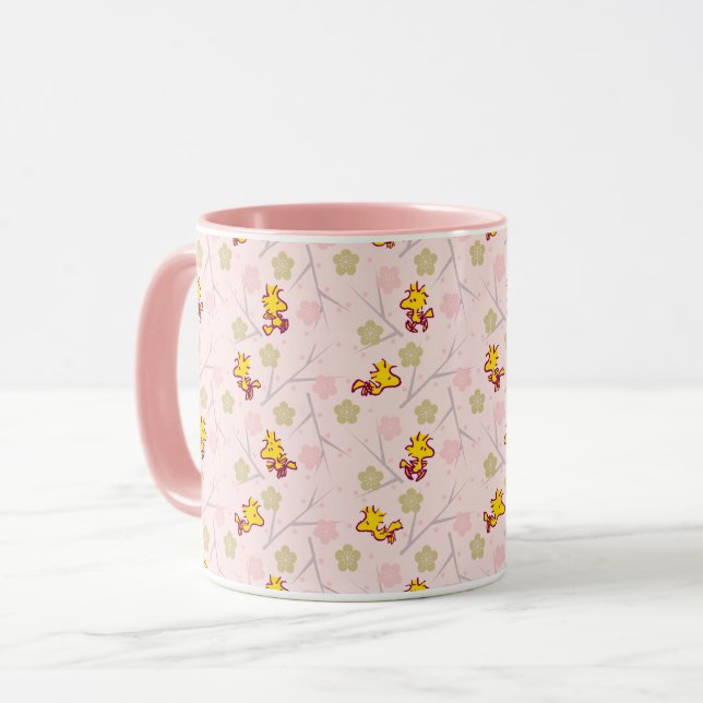 Taza Patrón Woodstock de cerezo rosa (Anverso izquierdo)