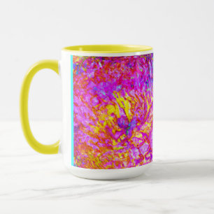Taza Patrones florales audaces y bellos arte