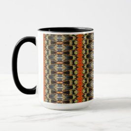Taza Patterado Con OrangeCoffee Mug