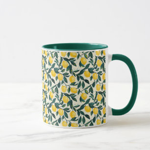 Taza Patterado de limón amarillo pálido