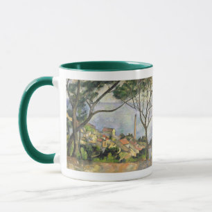 Taza Paul Cezanne el   el mar en el l'Estaque, 1878