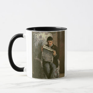 Taza Paul Cezanne el el padre del artista, leyendo el