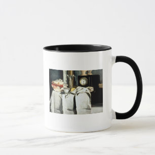 Taza Paul Cezanne el el reloj de mármol negro, c.187