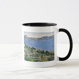 Taza Paul Cezanne el   L'Estaque, vista de la bahía de