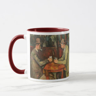 Taza Paul Cezanne el los jugadores de tarjeta,