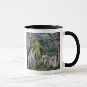 Taza Paul Cezanne el   los tres bañistas, c.1879-82