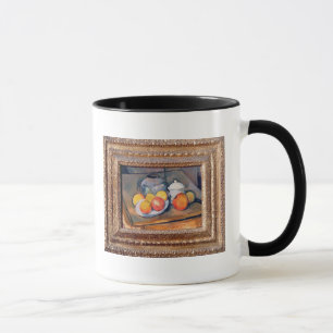 Taza Paul Cezanne el   Paja-cubrió el florero, cuenco