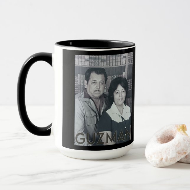 TAZA PAUL SR. & MARGARET GUZMAN MUG (Con donut)