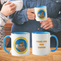 Pausar por Café Oso Lindo Café Mañana Juego de Pal