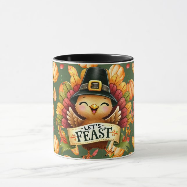 taza pavo adorable 4 (Centro)
