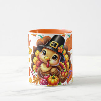 Taza pavo mono 3