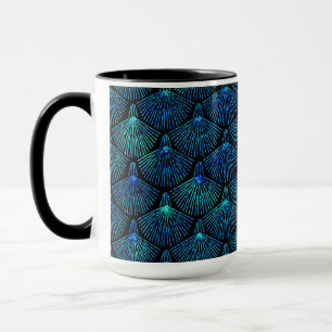 Taza pavo real