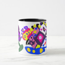 Taza Pavo real divertido genial 