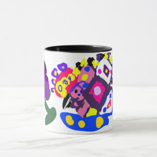 Taza Pavo real divertido genial