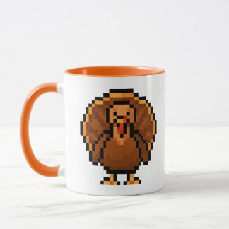 Taza Pavo Retro de 8 bits