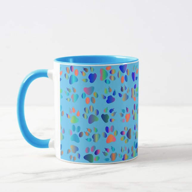 Taza Paw Print Bebidas Mugs (Izquierda)