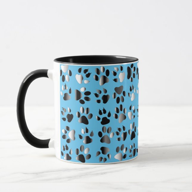 Taza Paw Print Bebidas Mugs (Izquierda)