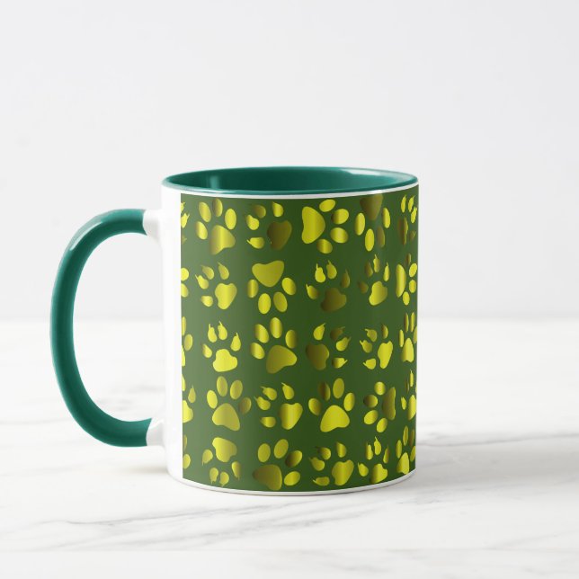 Taza Paw Print Bebidas Mugs (Izquierda)