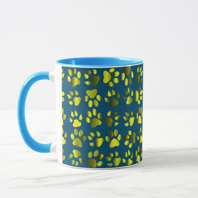 Taza Paw Print Bebidas Mugs (Izquierda)