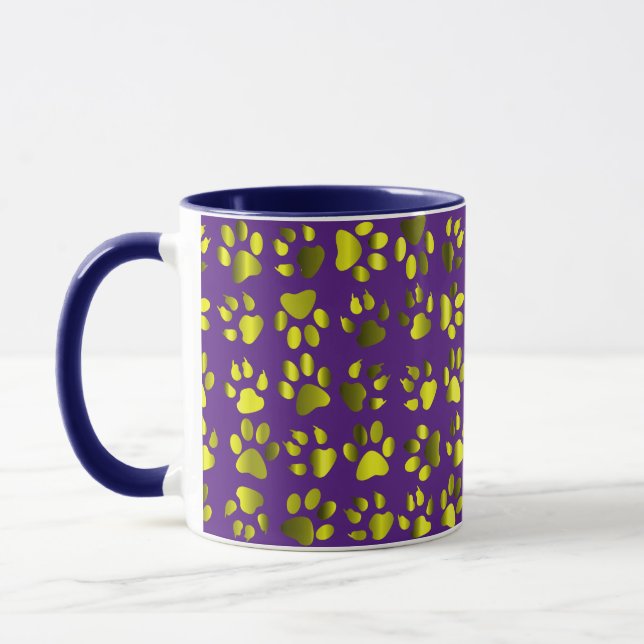 Taza Paw Print Bebidas Mugs (Izquierda)