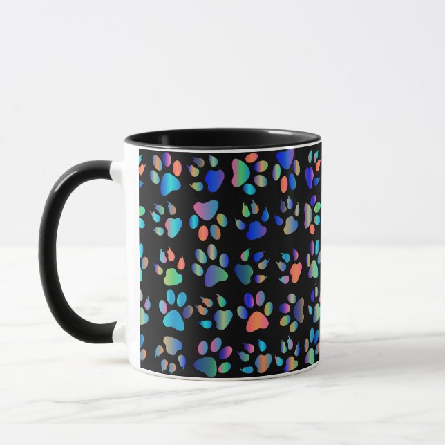 Taza Paw Print Bebidas Mugs (Izquierda)