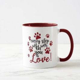 Taza Paw Print Love