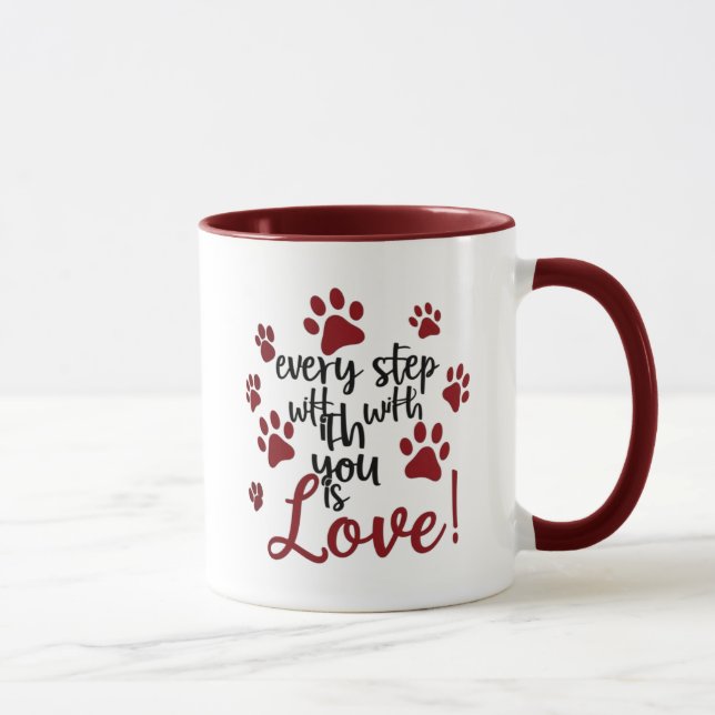Taza Paw Print Love (Derecha)