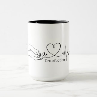 Taza Pawfection One-Line Art – Minimalist Dog Lover