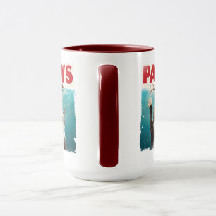 Taza PAWS Parodia Cat Mouse Funny Cat Lover y Mascotas 