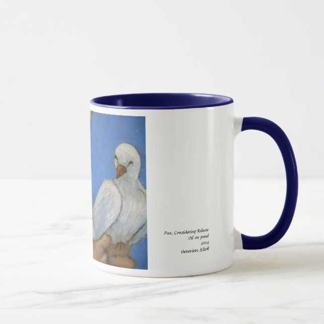 Taza Pax, considerando el lanzamiento, Pax, (Derecha)