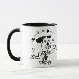 Taza Payaso de Circo Malabarista Bolas de Malabarismo