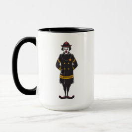 Taza Payaso de Fuego Vintage