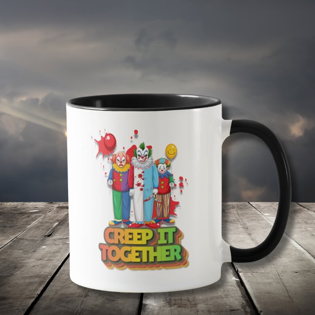 Taza Payaso de Halloween Creep It Together (Subido por el creador)