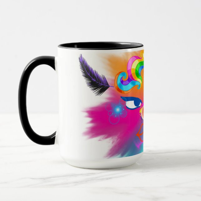Taza Payaso y colores hermosos (Izquierda)