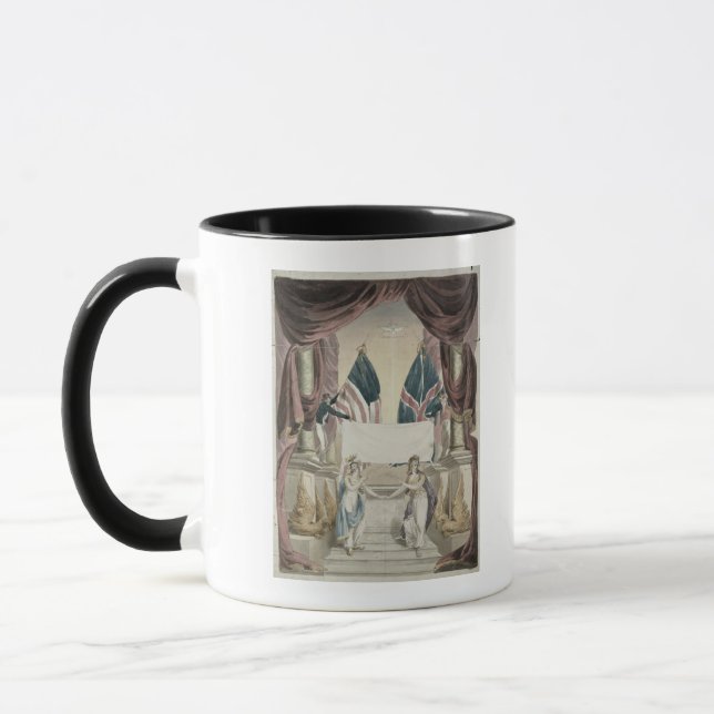Taza Paz, alegoría del tratado de Gante (Izquierda)