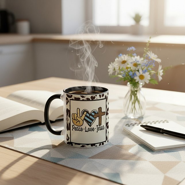 Taza Paz amor Jesús (Subido por el creador)