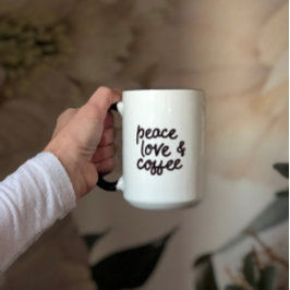 Taza Paz Amor y Café