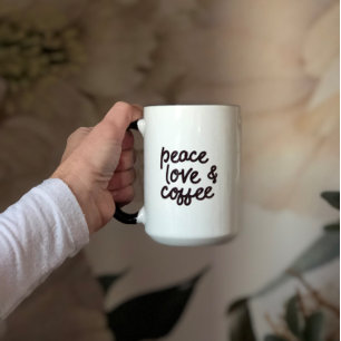 Taza Paz Amor y Café