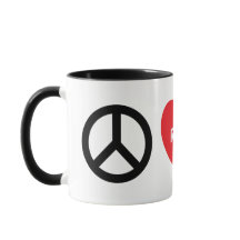 Paz, amor y trabajo personalizados