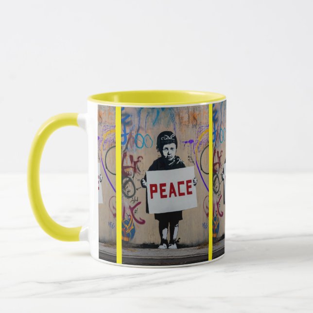 Taza Paz para todos. (Izquierda)