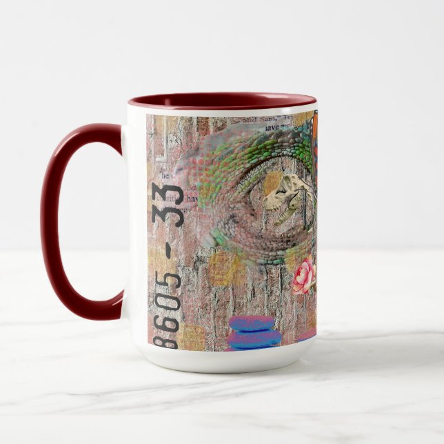 Taza PC2507: mariposa T-Rex (Izquierda)