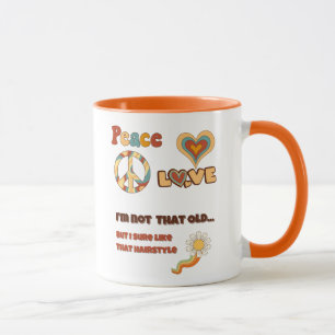 Taza Peace Love Hairstyle